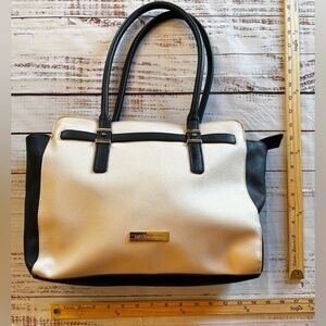 Liz Claiborne Tuxedo Tote
